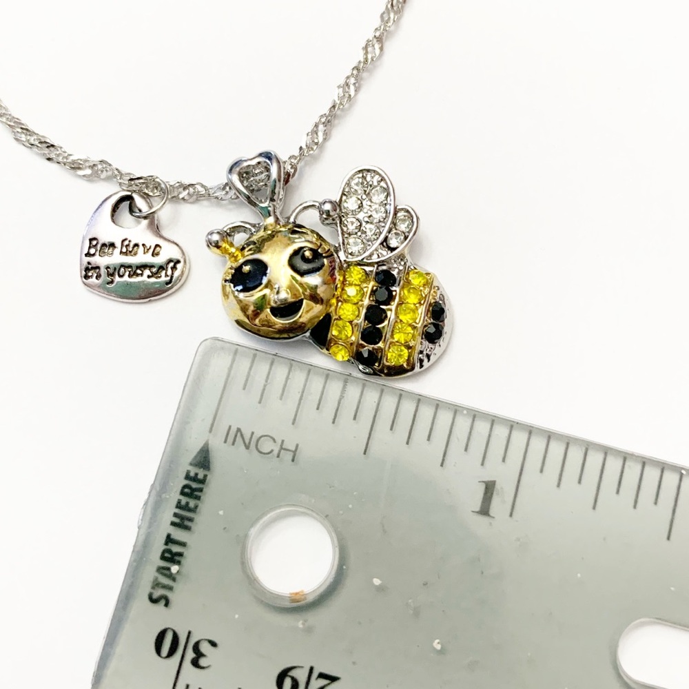 Bee-Lieve In Yourself Bumblebee Necklace (F3) - Picture 4 of 4